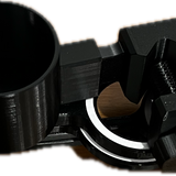 Mute and cup holder with music stand attachment