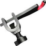 Trumpet music stand hook, alternate view
