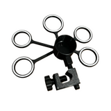 Mute and cup holder with music stand attachment