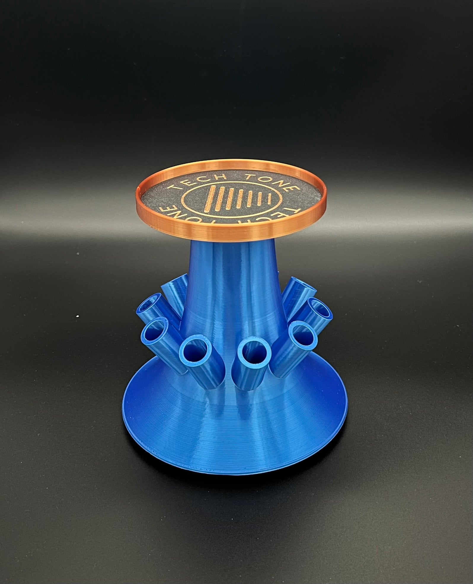 Trumpet mouthpiece display stand, alternate view